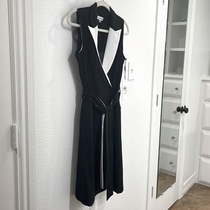 New Calvin Klein black and white dress